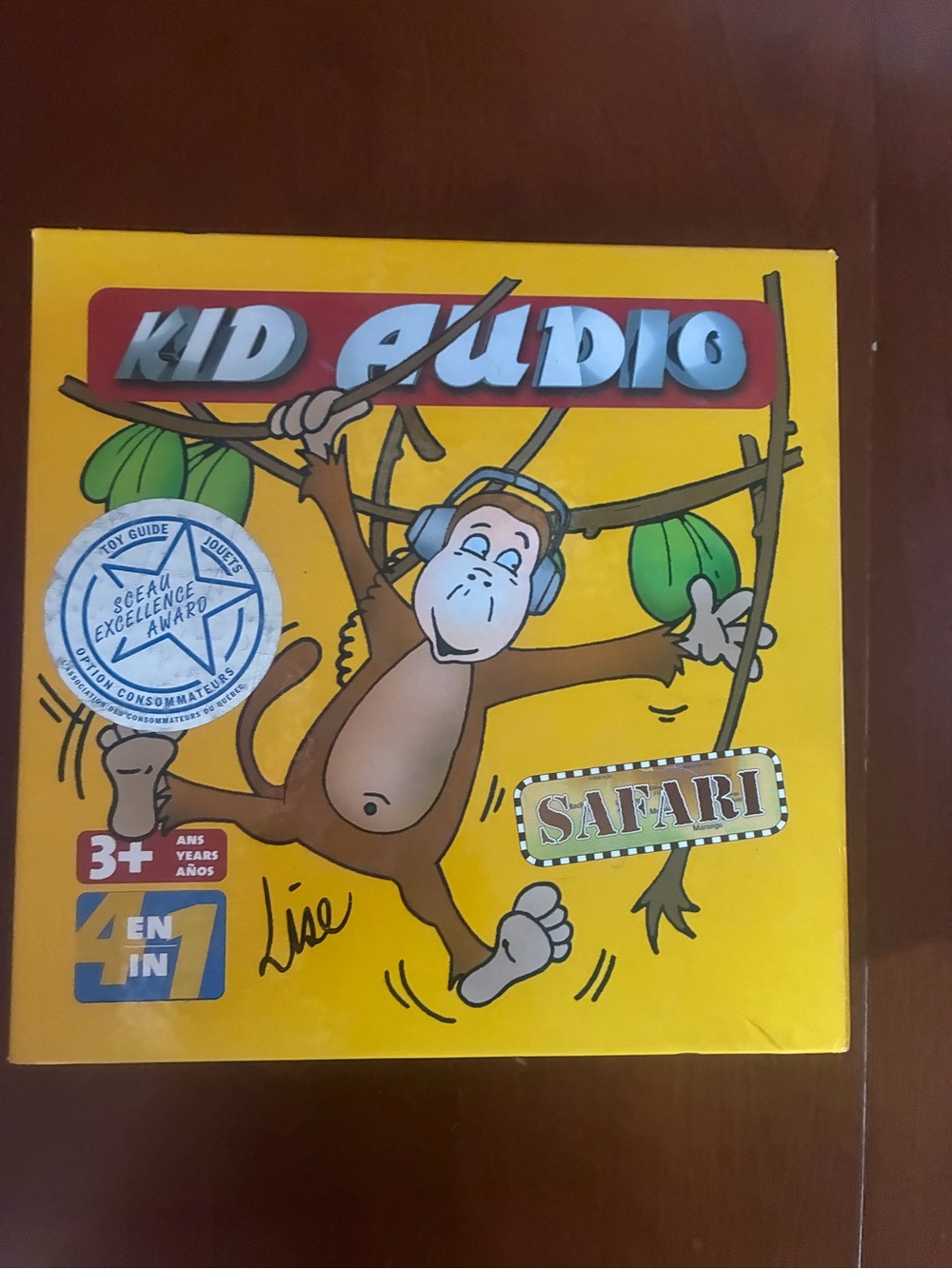 Kid Audio Safari Monkey Learning Toy - Yellow
